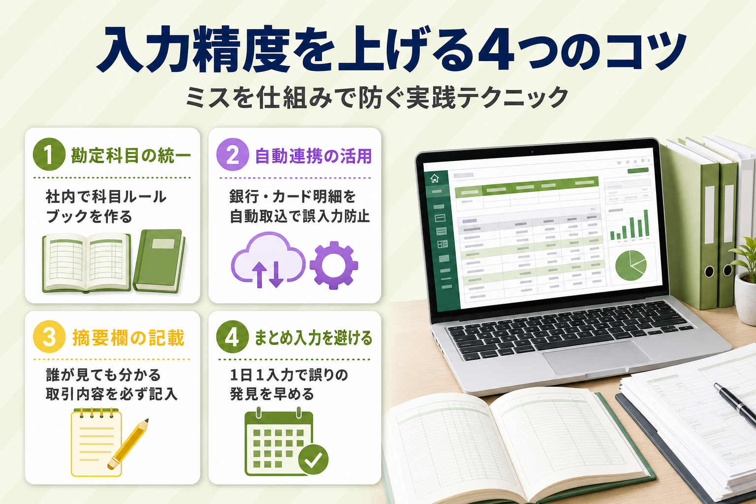 入力精度を上げる4つのコツ